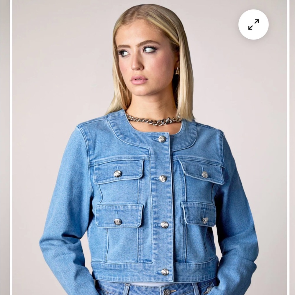 Blue Revival Crew Neck Jean Jacket